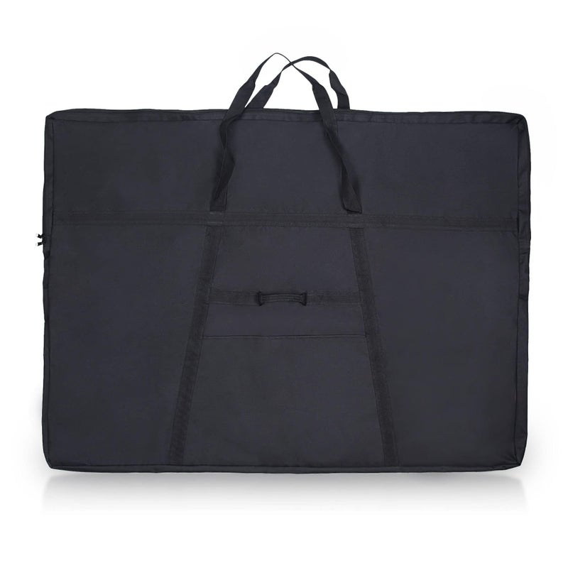 JJRING Dacron Light Weight Large Size Art Portfolio Tote Bag, 33'' x 43'' for 32'' x 42'' Black Carring Storage Case For Poster, Sketching and Drawing - Image 1